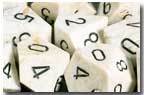 Chessex: D6 Marble™ Dice sets- 16mm | Gamer Loot