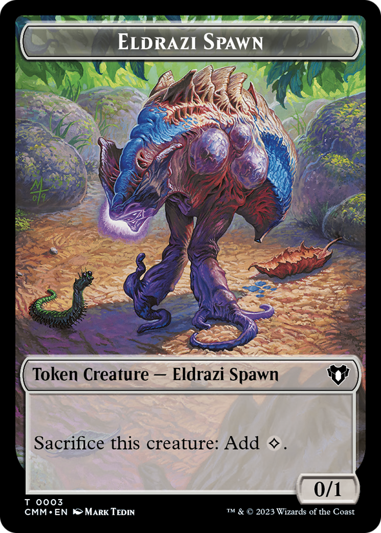 Eldrazi Spawn // Construct (0042) Double-Sided Token [Commander Masters Tokens] | Gamer Loot