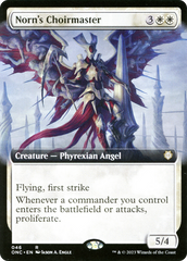 Norn's Choirmaster (Extended Art) [Phyrexia: All Will Be One Commander] | Gamer Loot