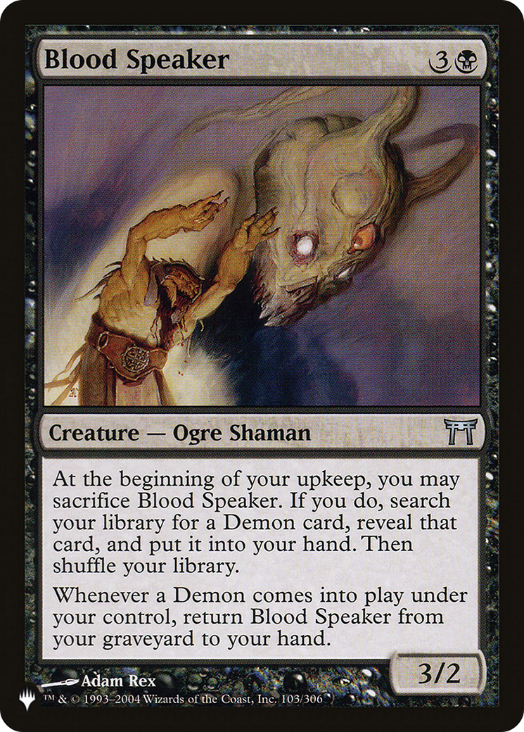 Blood Speaker [The List Reprints] | Gamer Loot