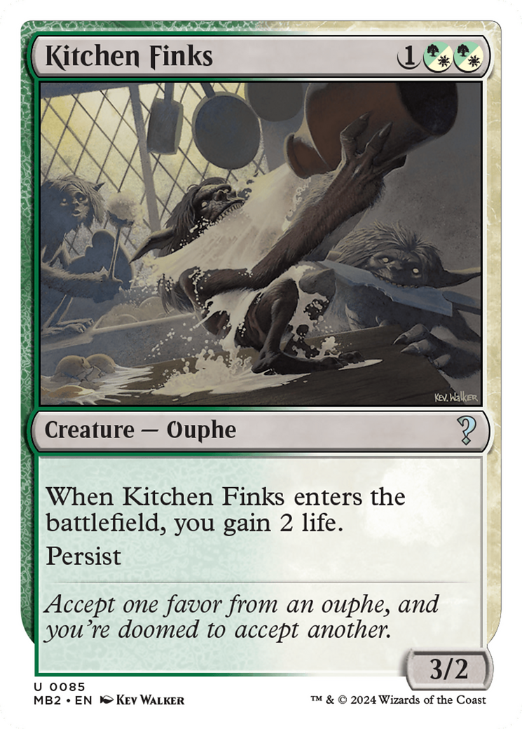 Kitchen Finks (White Border) [Mystery Booster 2] | Gamer Loot