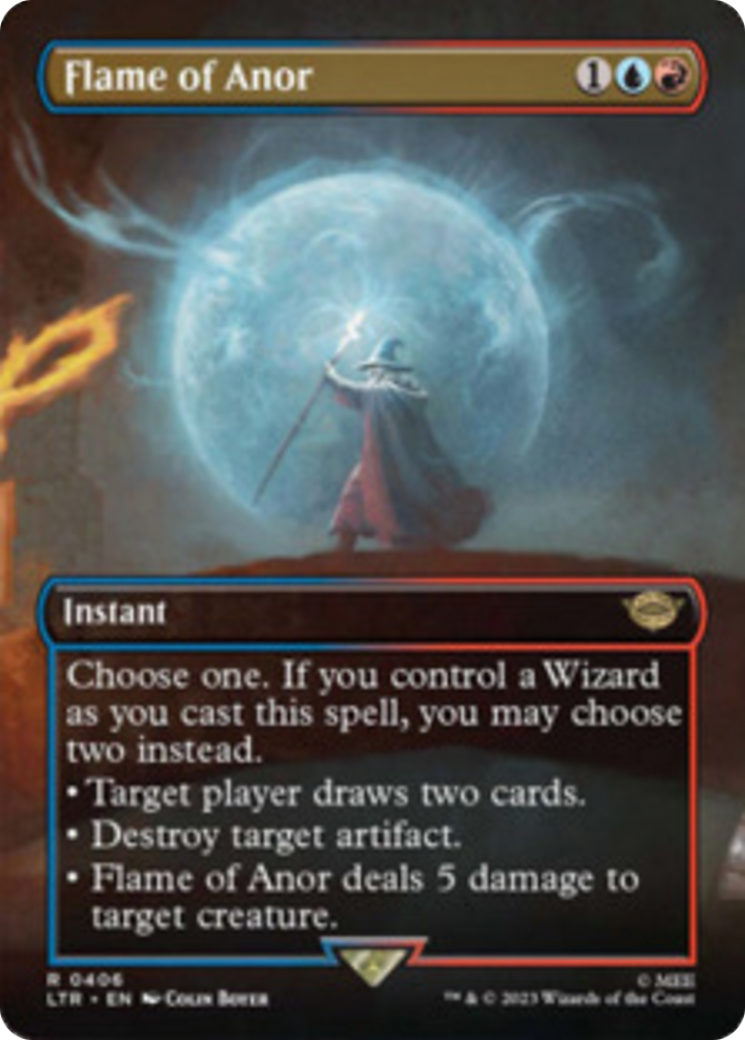 Flame of Anor (Borderless Alternate Art) [The Lord of the Rings: Tales of Middle-Earth] | Gamer Loot