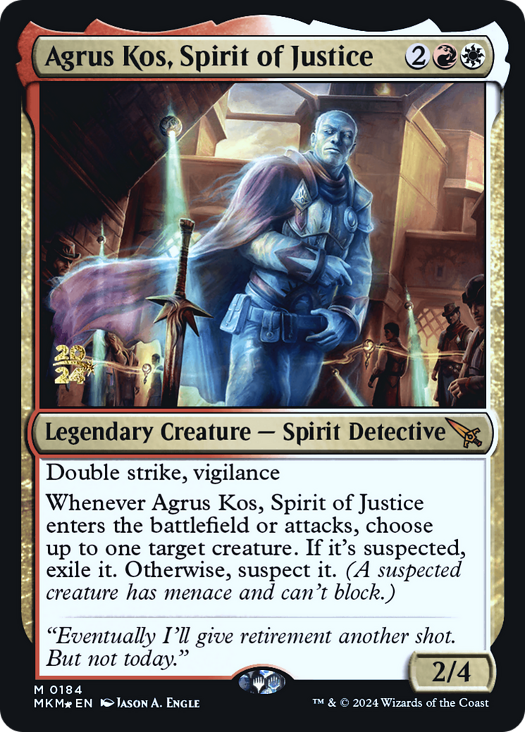 Agrus Kos, Spirit of Justice [Murders at Karlov Manor Prerelease Promos] | Gamer Loot