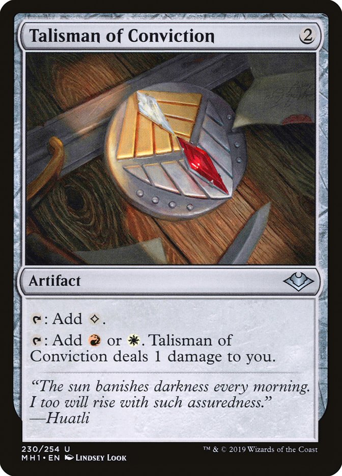 Talisman of Conviction [Modern Horizons] | Gamer Loot