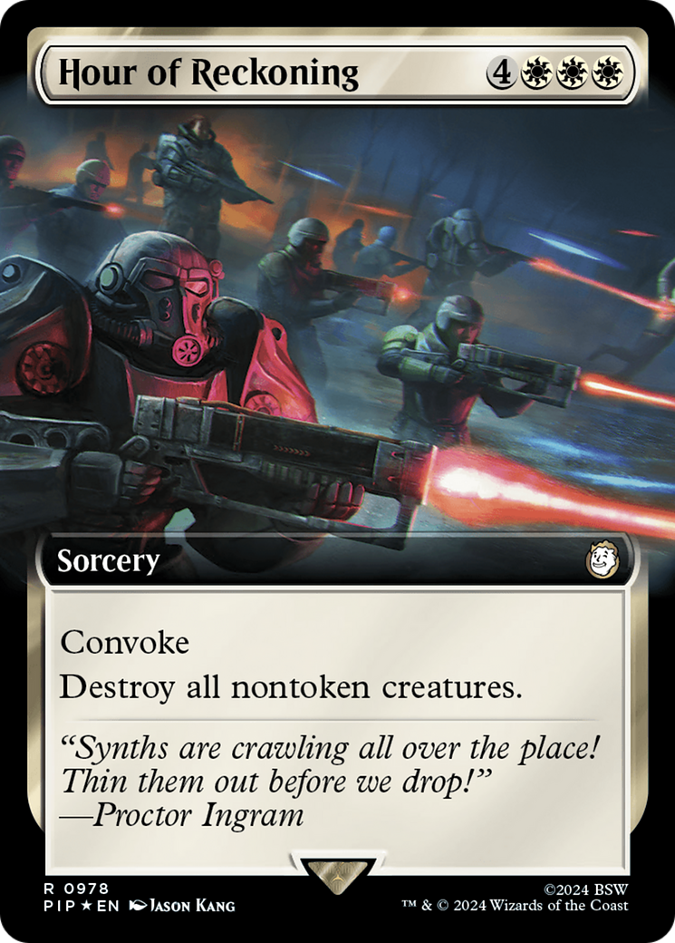 Hour of Reckoning (Extended Art) (Surge Foil) [Fallout] | Gamer Loot