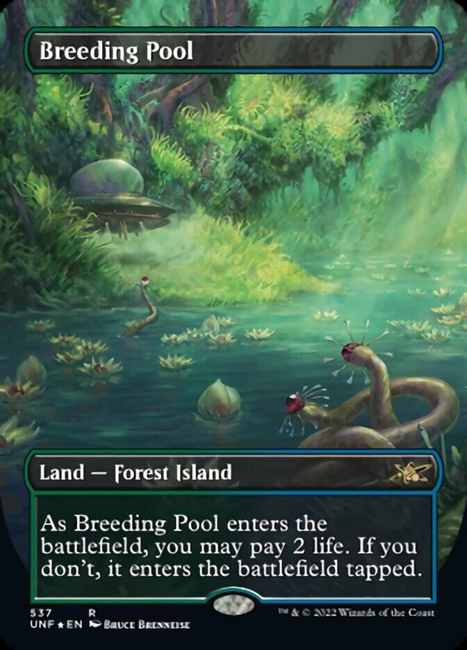 Breeding Pool (Borderless) (Galaxy Foil) [Unfinity] | Gamer Loot
