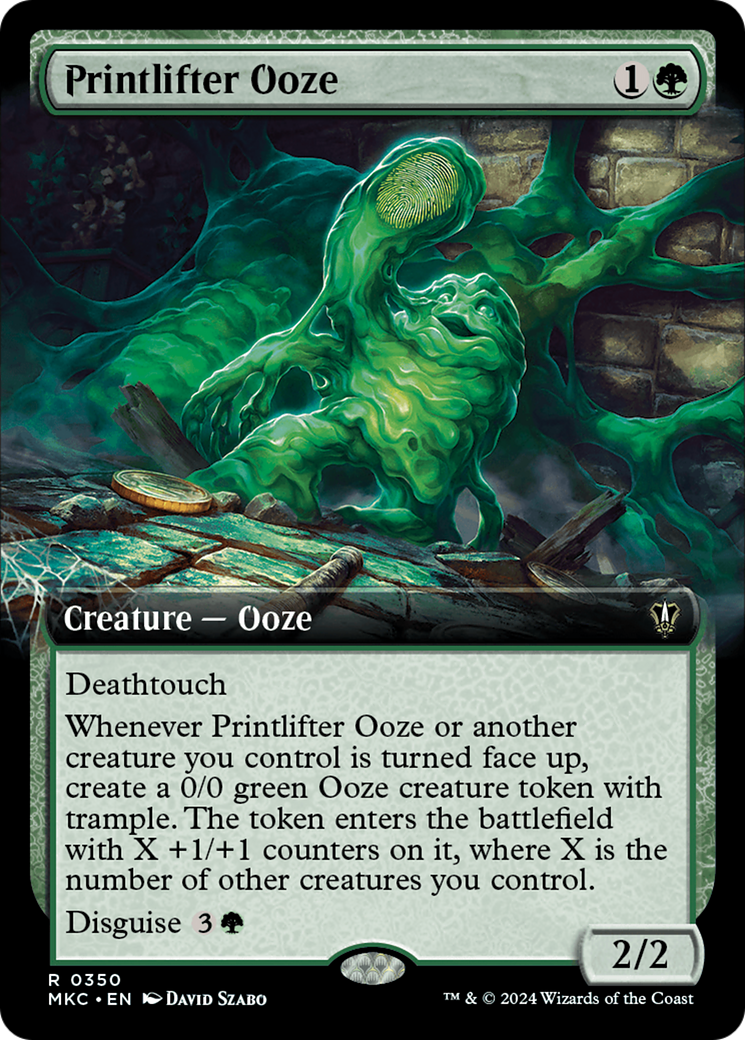 Printlifter Ooze (Extended Art) [Murders at Karlov Manor Commander] | Gamer Loot