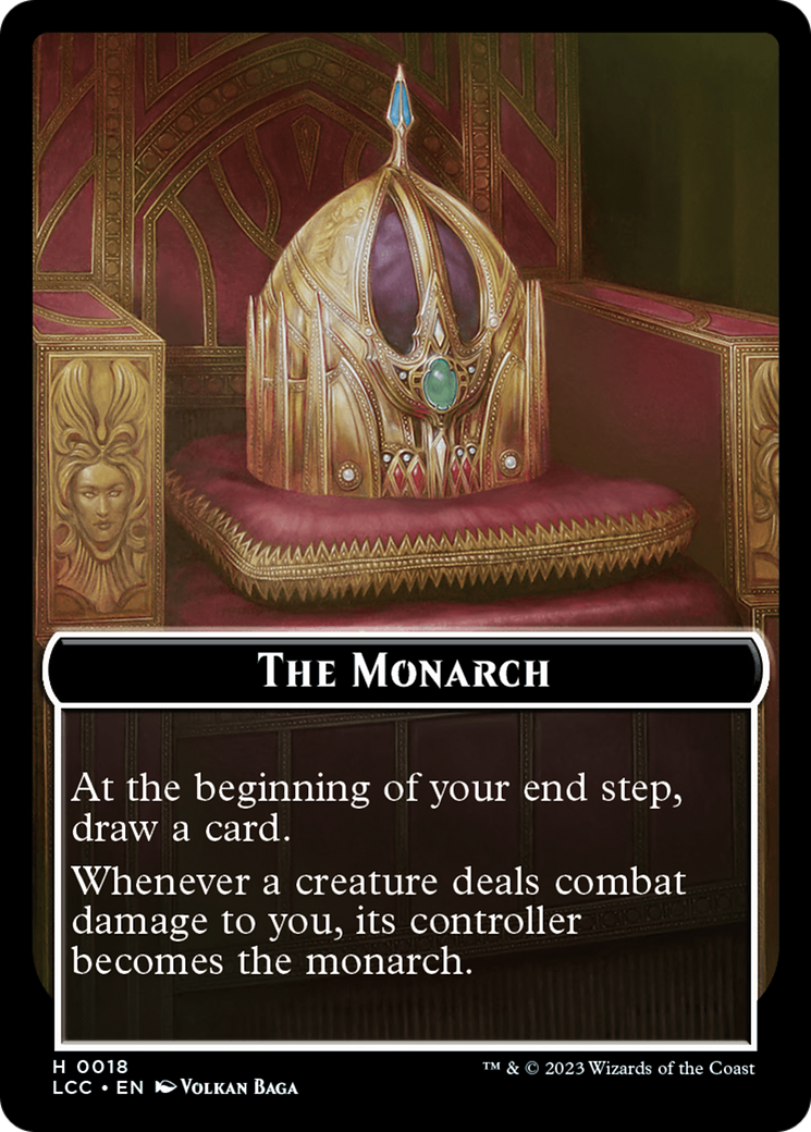 The Monarch // Pirate Double-Sided Token [The Lost Caverns of Ixalan Commander Tokens] | Gamer Loot