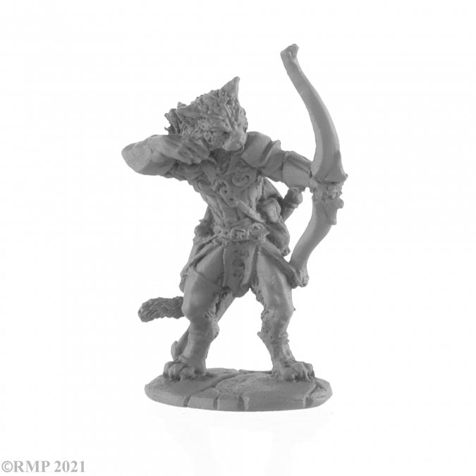 Reaper Bones Miniatures: Catfolk Ranger | Gamer Loot