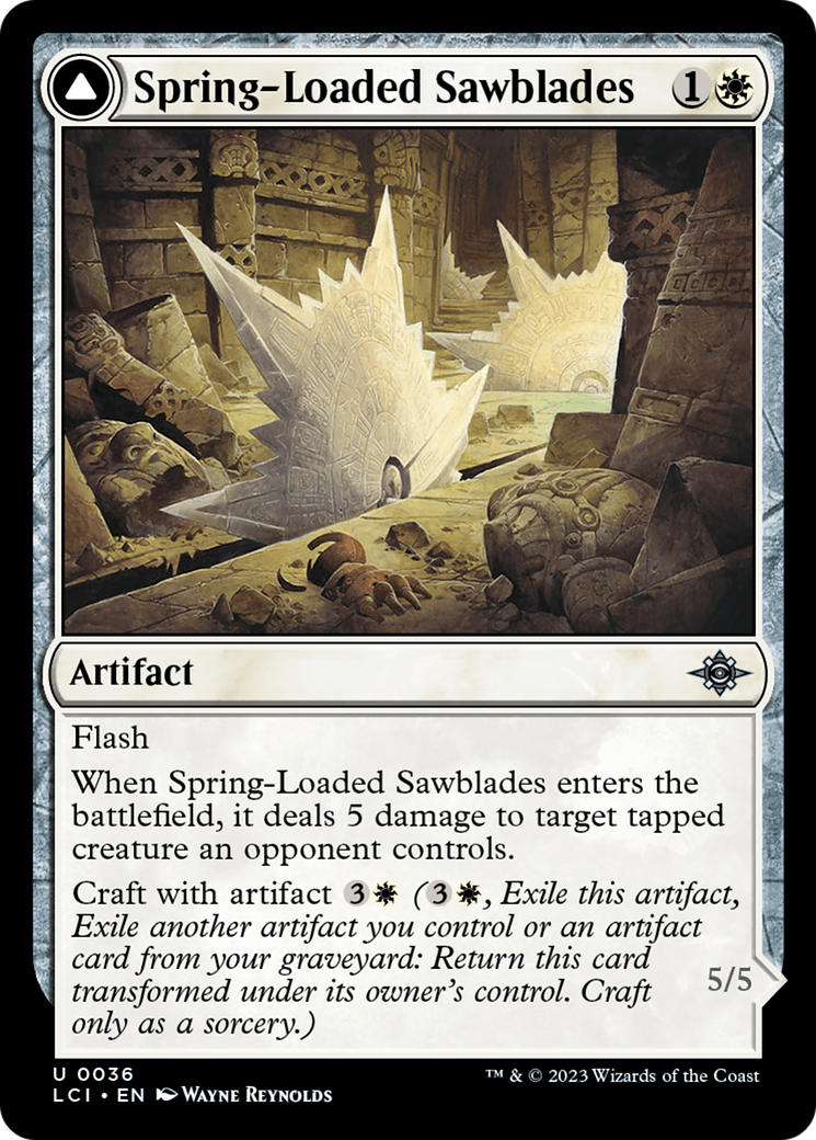 Spring-Loaded Sawblades // Bladewheel Chariot [The Lost Caverns of Ixalan] | Gamer Loot