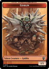 Tarmogoyf // Goblin Double-Sided Token [Modern Horizons 3 Commander Tokens] | Gamer Loot