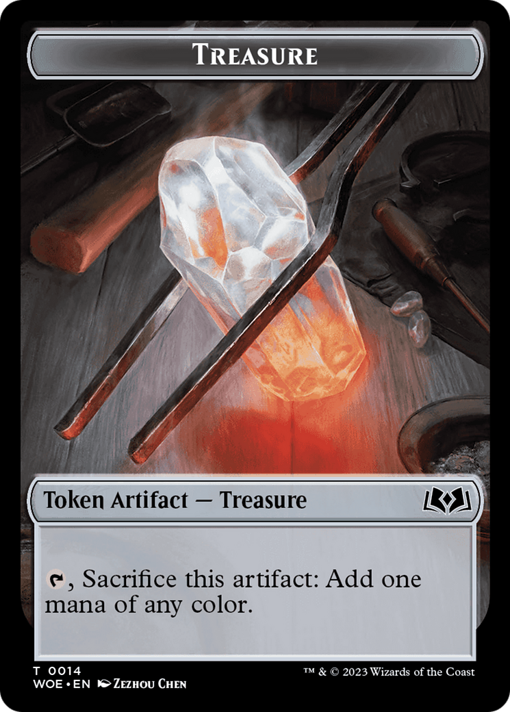 Treasure // Food (0011) Double-Sided Token [Wilds of Eldraine Tokens] | Gamer Loot