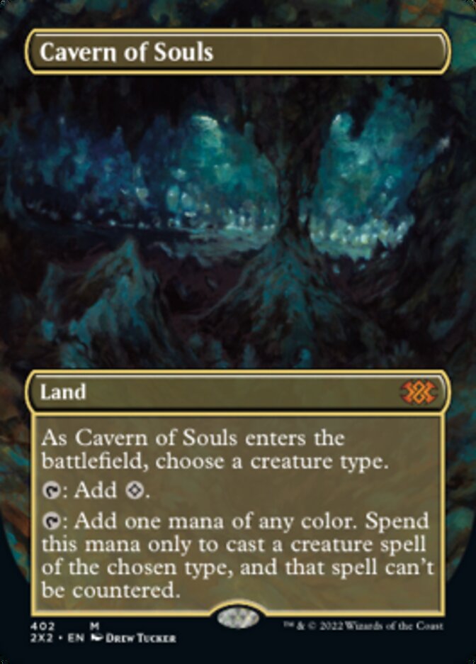 Cavern of Souls (Borderless Alternate Art) [Double Masters 2022] | Gamer Loot