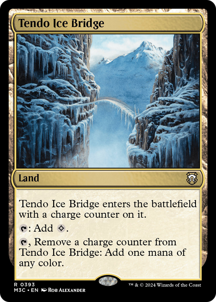 Tendo Ice Bridge (Ripple Foil) [Modern Horizons 3 Commander] | Gamer Loot