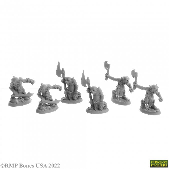 Reaper Bones Miniatures: Goblin Raiders (6) | Gamer Loot