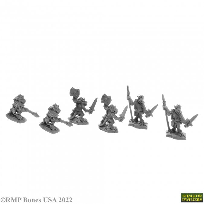 Reaper Bones Miniatures: Bloodscale Kobolds (6) | Gamer Loot