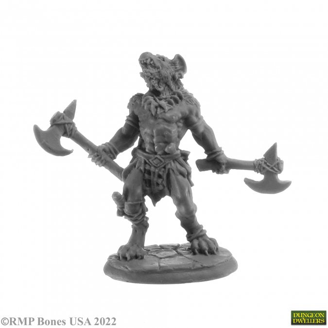 Reaper Bones Miniatures: Blackmane Gnoll Ravager | Gamer Loot