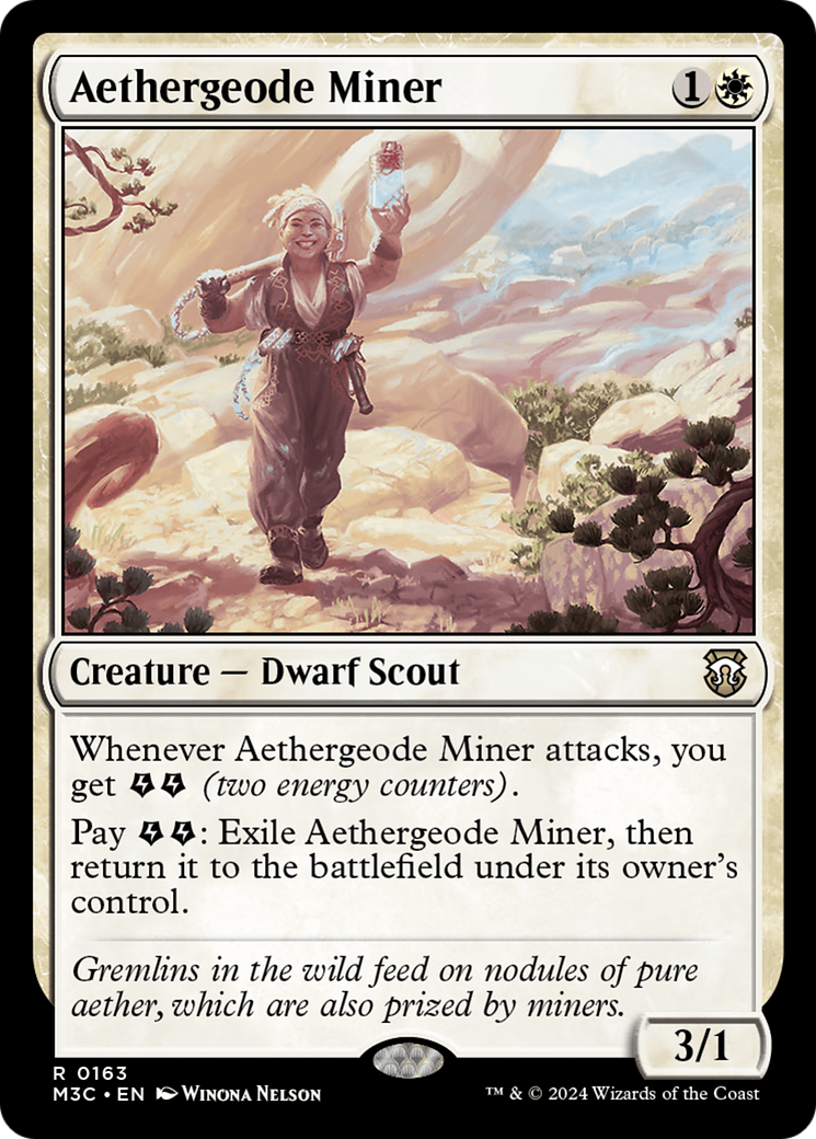 Aethergeode Miner (Ripple Foil) [Modern Horizons 3 Commander] | Gamer Loot