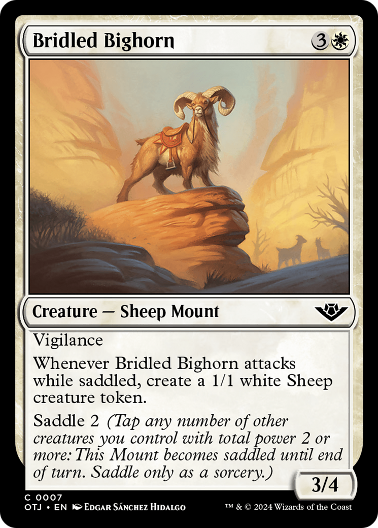 Bridled Bighorn [Outlaws of Thunder Junction] | Gamer Loot