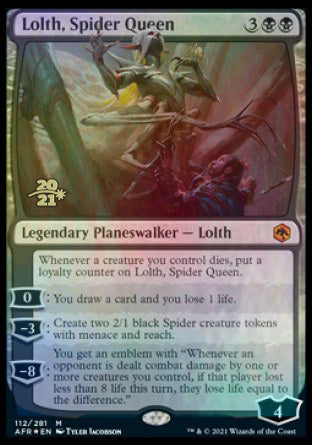 Lolth, Spider Queen [Dungeons & Dragons: Adventures in the Forgotten Realms Prerelease Promos] | Gamer Loot