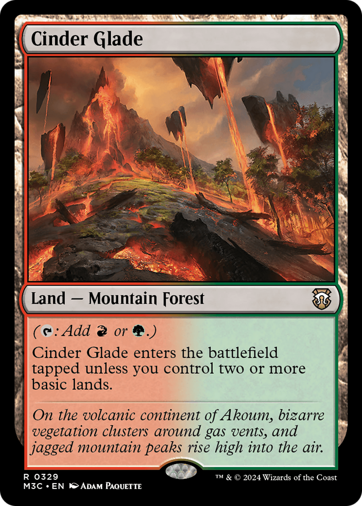 Cinder Glade (Ripple Foil) [Modern Horizons 3 Commander] | Gamer Loot