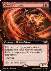 Gleeful Arsonist (Extended Art) [Duskmourn: House of Horror Commander] | Gamer Loot