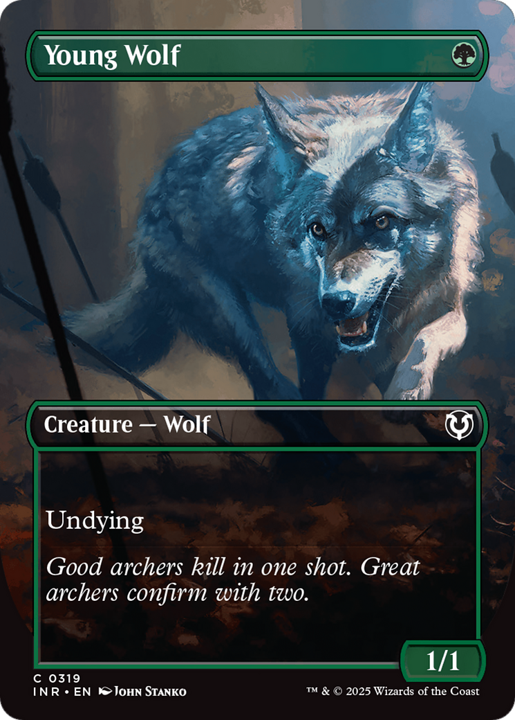 Young Wolf (Borderless) [Innistrad Remastered] | Gamer Loot