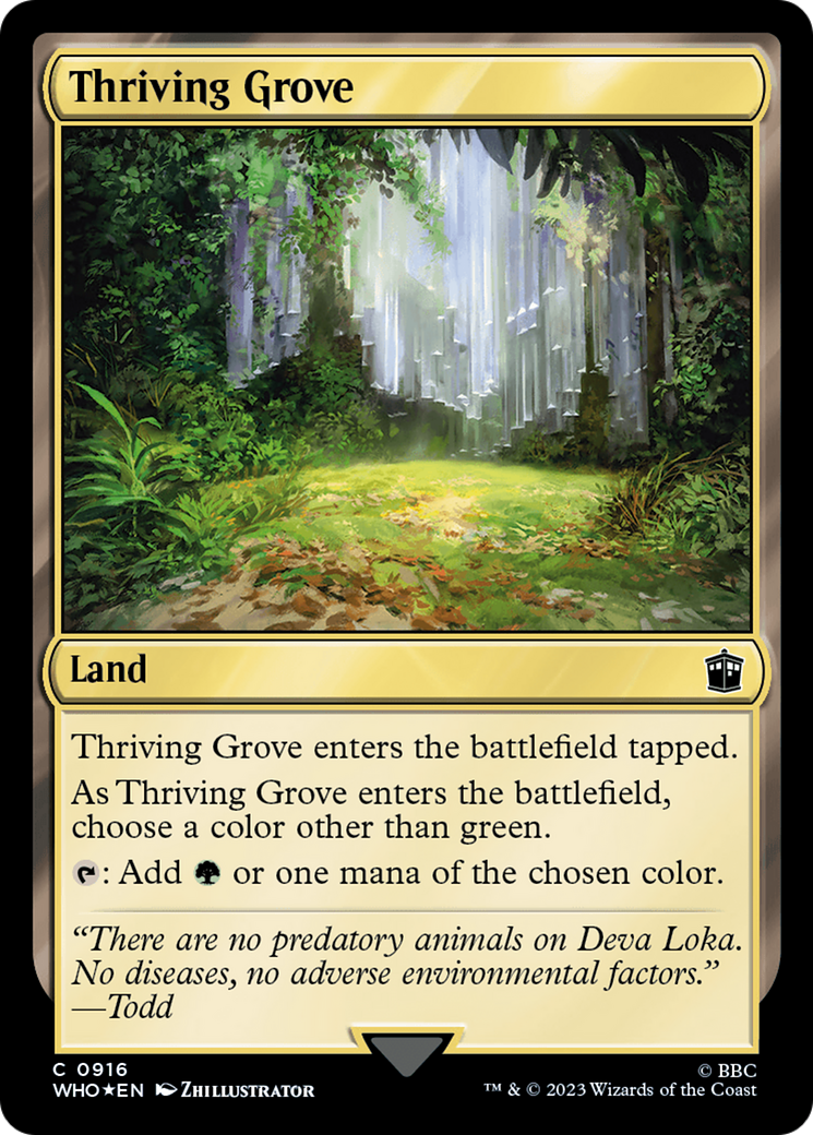 Thriving Grove (Surge Foil) [Doctor Who] | Gamer Loot