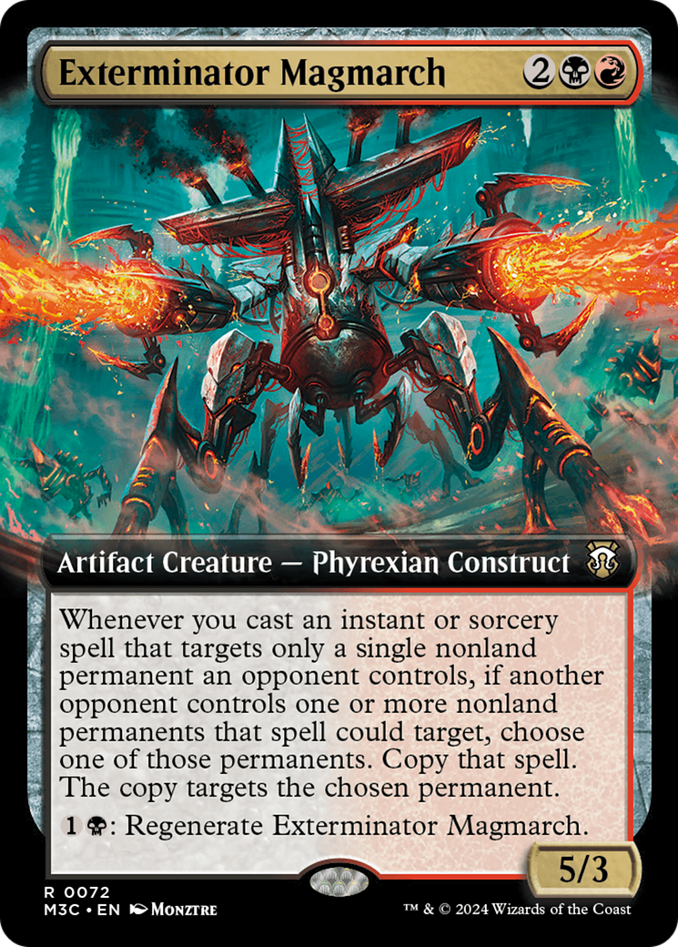 Exterminator Magmarch (Extended Art) (Ripple Foil) [Modern Horizons 3 Commander] | Gamer Loot