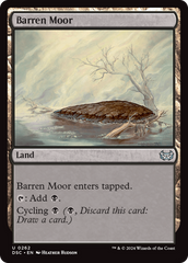 Barren Moor [Duskmourn: House of Horror Commander] | Gamer Loot