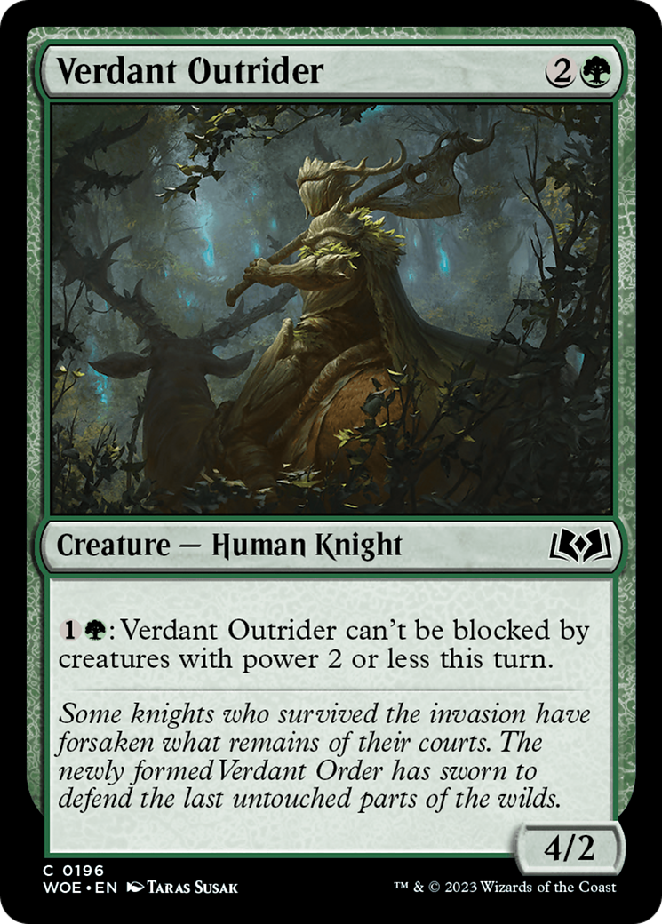 Verdant Outrider [Wilds of Eldraine] | Gamer Loot