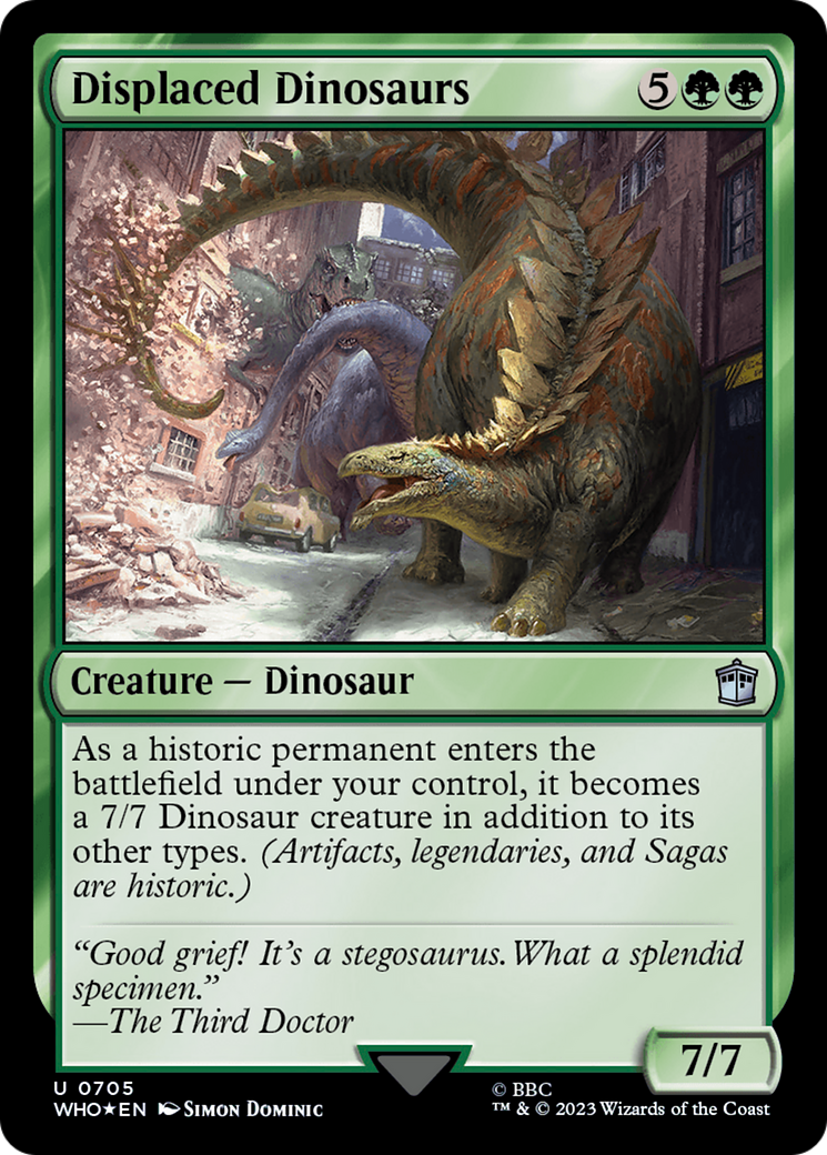 Displaced Dinosaurs (Surge Foil) [Doctor Who] | Gamer Loot