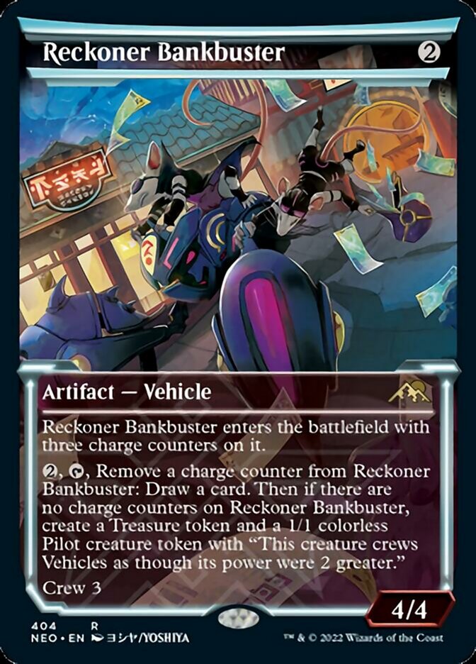 Reckoner Bankbuster (Showcase Soft Glow) [Kamigawa: Neon Dynasty] | Gamer Loot