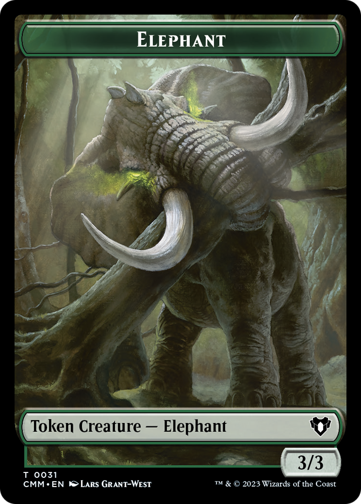 Elephant Token [Commander Masters Tokens] | Gamer Loot