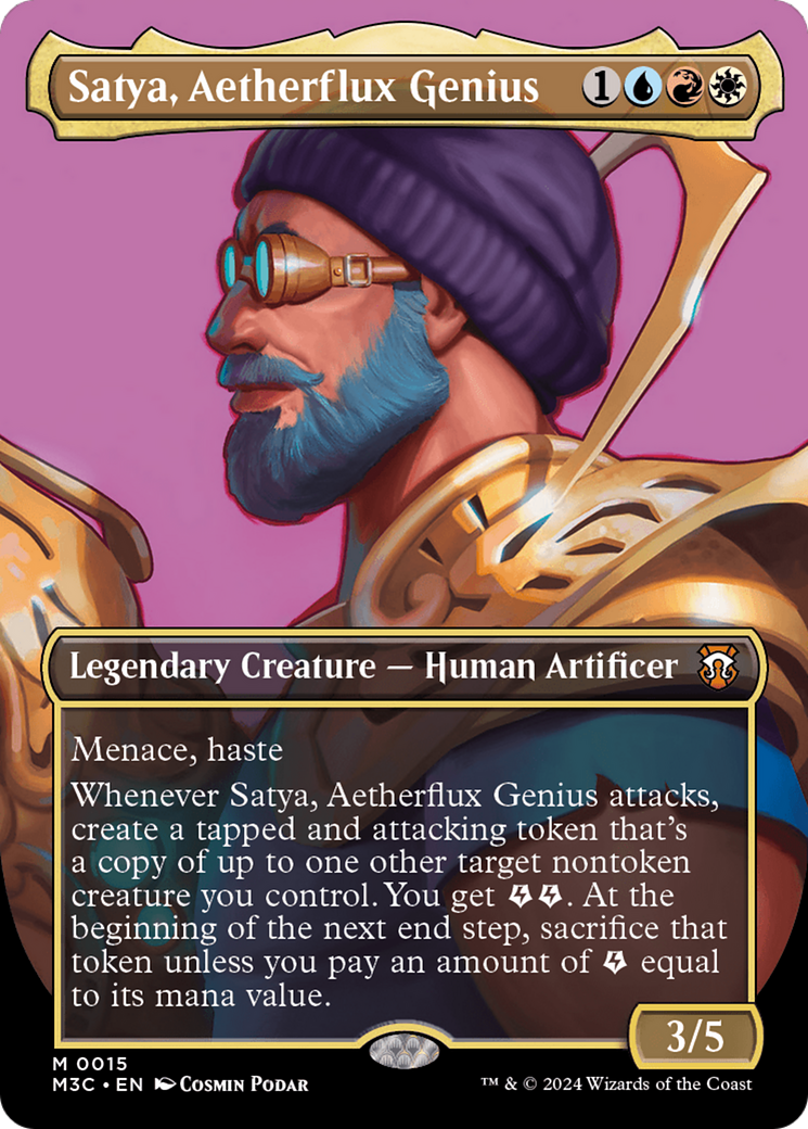 Satya, Aetherflux Genius (Borderless) [Modern Horizons 3 Commander] | Gamer Loot