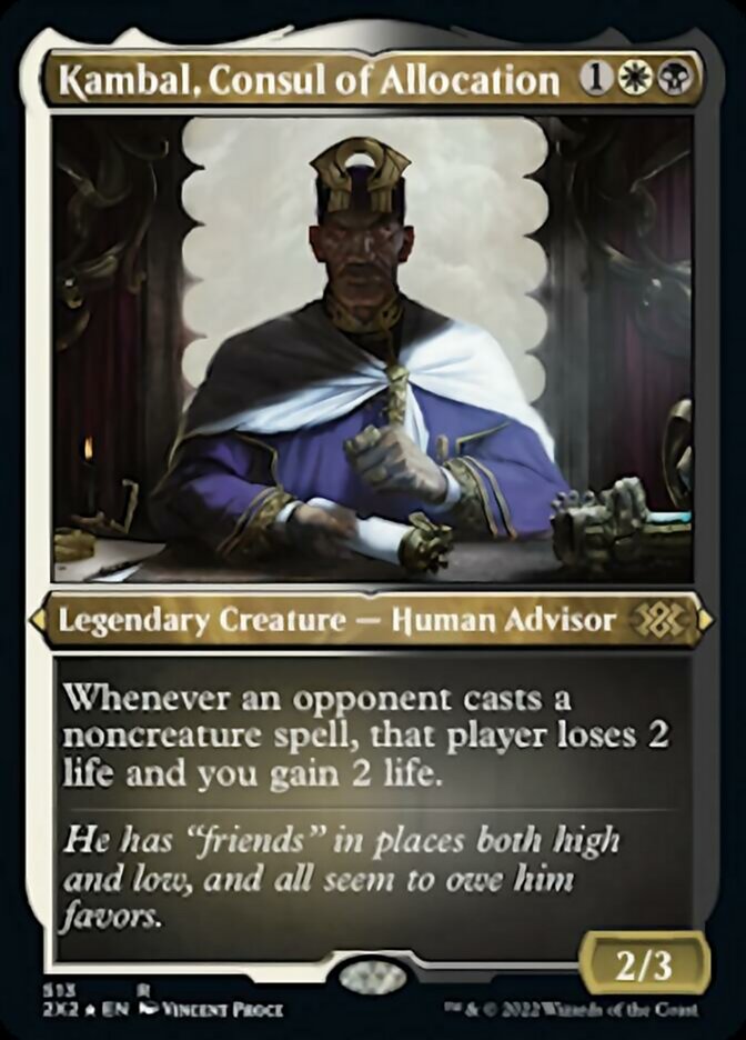 Kambal, Consul of Allocation (Foil Etched) [Double Masters 2022] | Gamer Loot