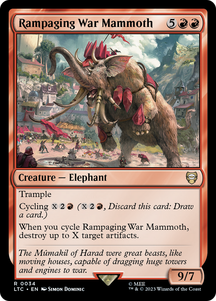 Rampaging War Mammoth [The Lord of the Rings: Tales of Middle-Earth Commander] | Gamer Loot