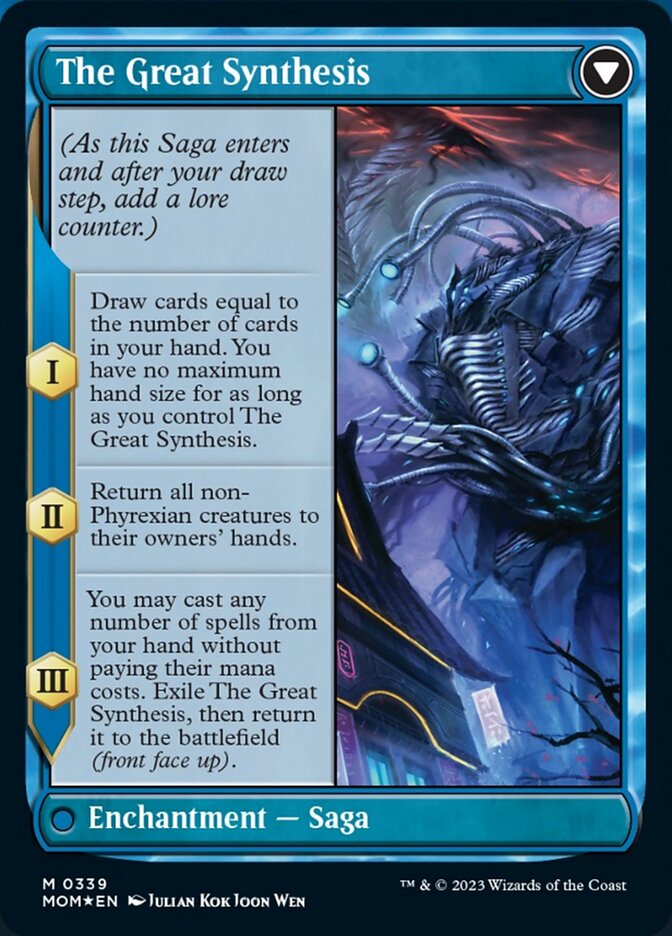 Jin-Gitaxias // The Great Synthesis (Borderless Alternate Art) [March of the Machine] | Gamer Loot