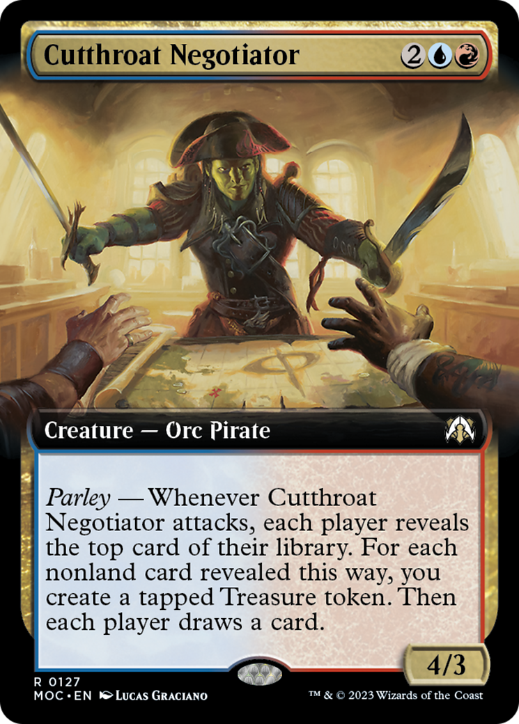 Cutthroat Negotiator (Extended Art) [March of the Machine Commander] | Gamer Loot