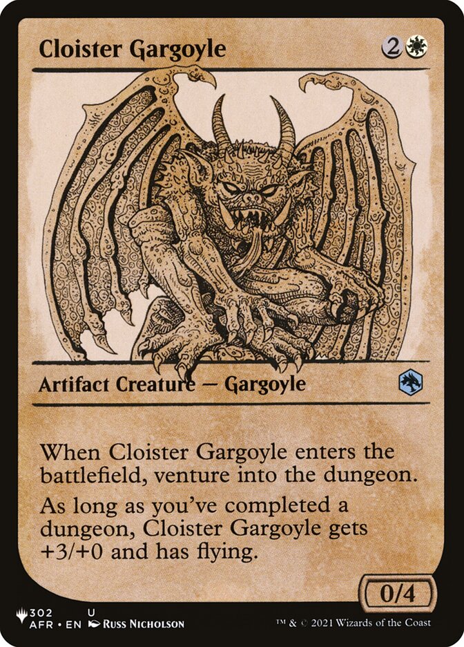 Cloister Gargoyle (Showcase) [The List] | Gamer Loot