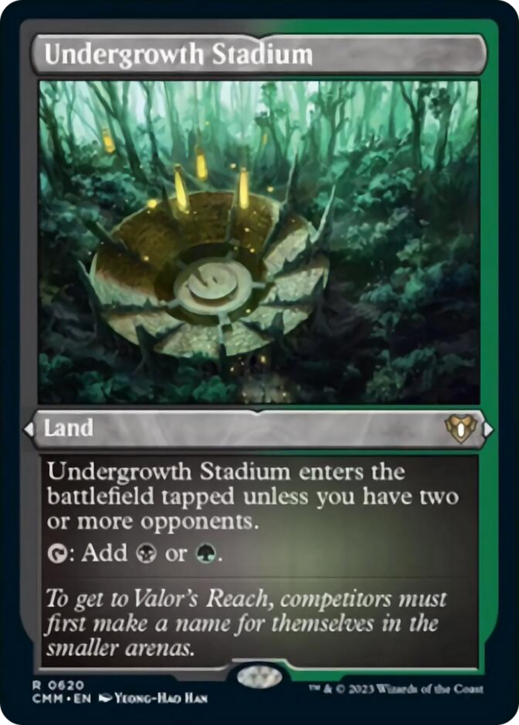 Undergrowth Stadium (Foil Etched) [Commander Masters] | Gamer Loot