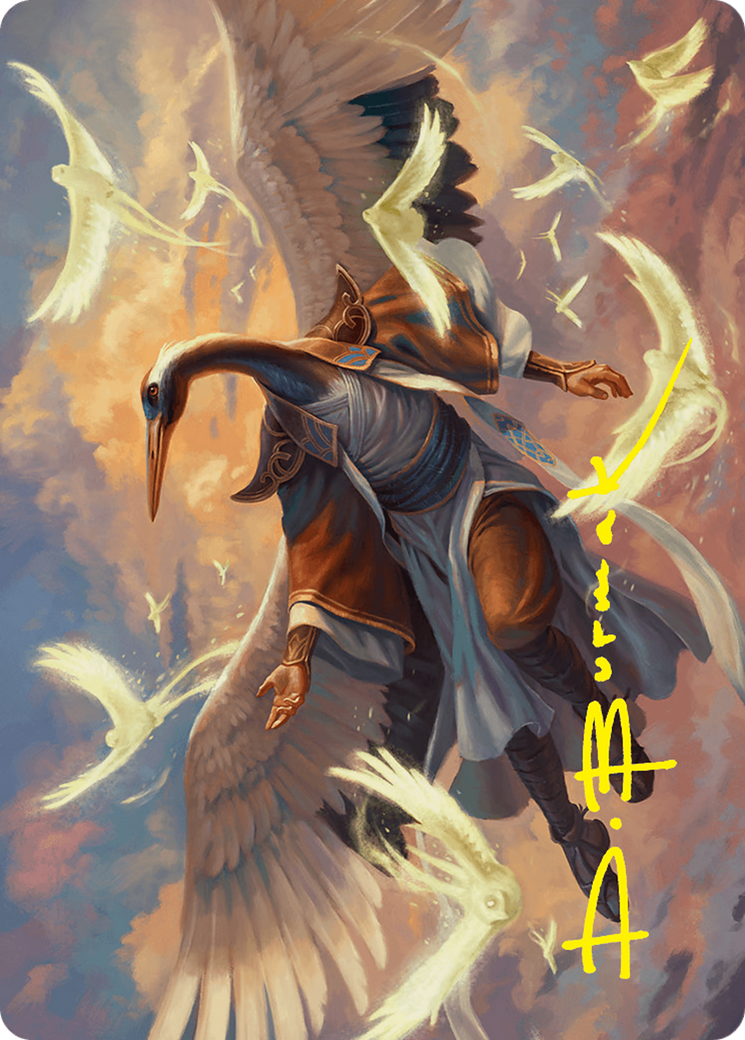 Kykar, Zephyr Awakener Art Card (16/54) (Gold-Stamped Signature) [Foundations Art Series] | Gamer Loot