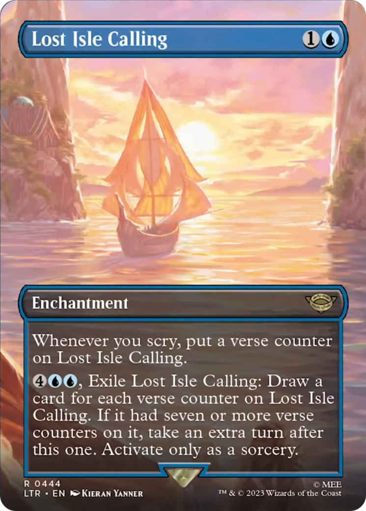 Lost Isle Calling (Borderless Alternate Art) [The Lord of the Rings: Tales of Middle-Earth] | Gamer Loot