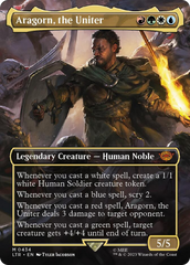 Aragorn, the Uniter (Borderless Alternate Art) [The Lord of the Rings: Tales of Middle-Earth] | Gamer Loot