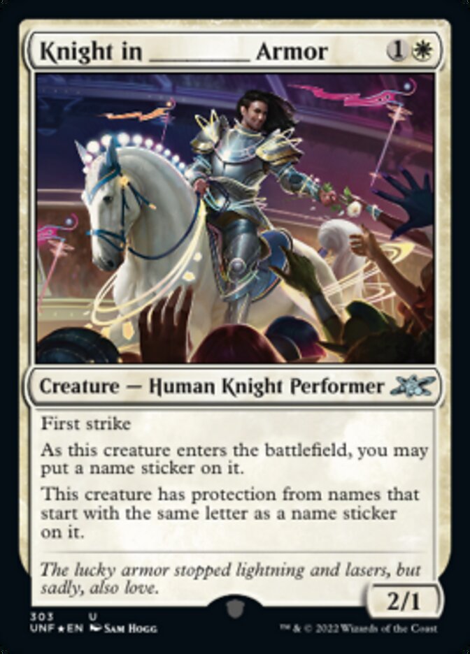 Knight in _____ Armor (Galaxy Foil) [Unfinity] | Gamer Loot
