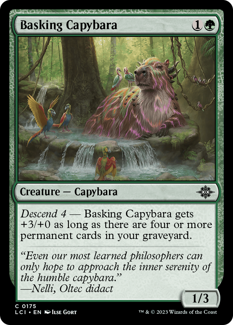 Basking Capybara [The Lost Caverns of Ixalan] | Gamer Loot