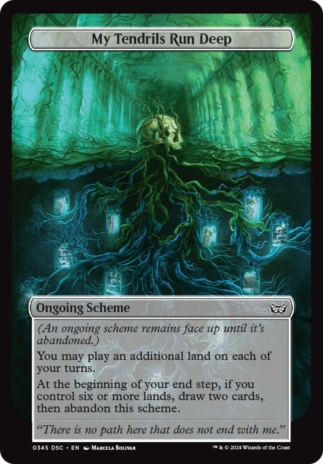 My Tendrils Run Deep (Full Art) [Duskmourn: House of Horror Commander] | Gamer Loot