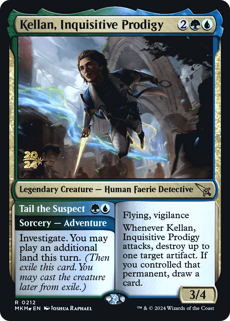 Kellan, Inquisitive Prodigy [Murders at Karlov Manor Prerelease Promos] | Gamer Loot