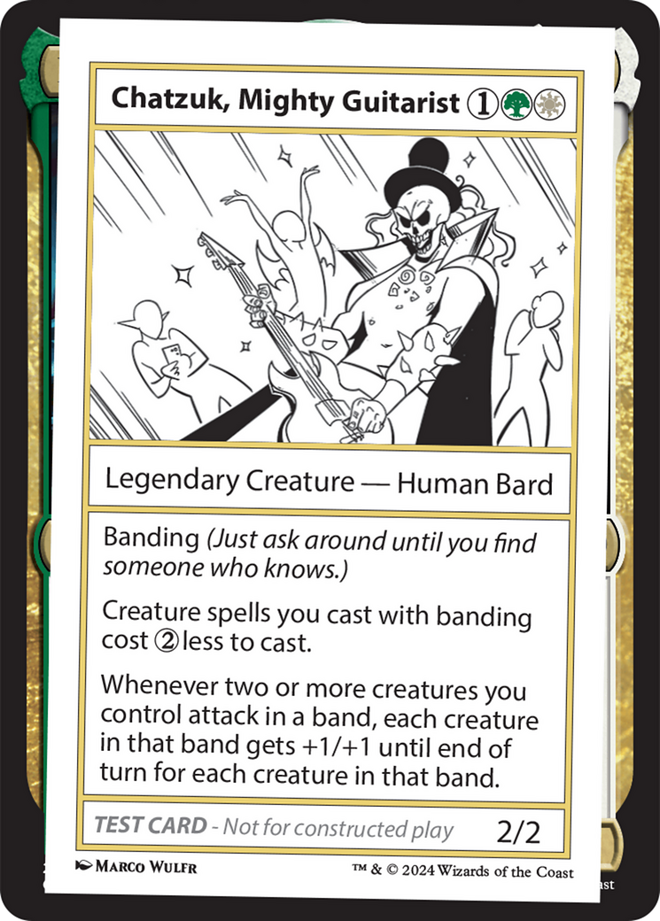 Chatzuk, Mighty Guitarist [Mystery Booster 2 Playtest Cards] | Gamer Loot