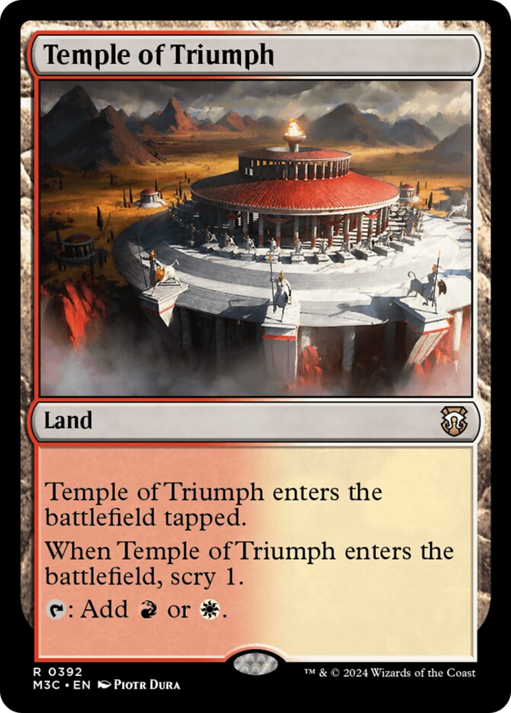 Temple of Triumph (Ripple Foil) [Modern Horizons 3 Commander] | Gamer Loot